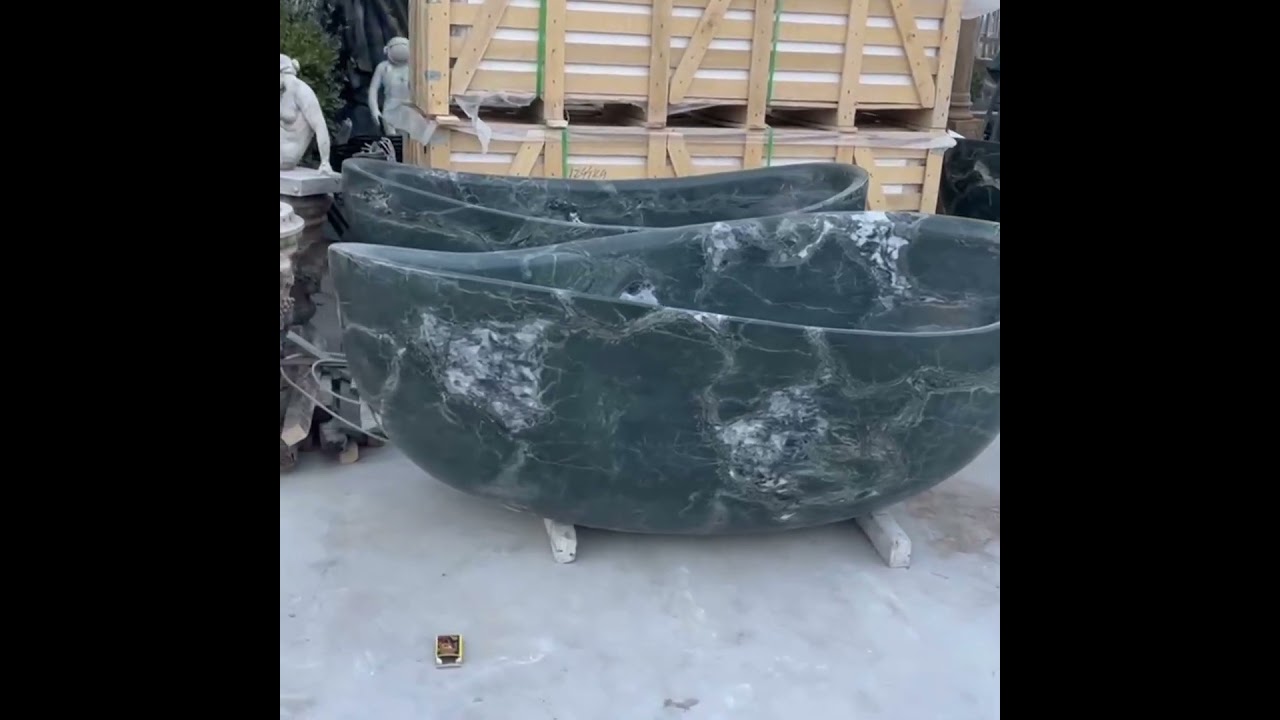 Natural marble bathtub in stock