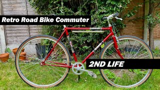 Retro Road Bike Commuter Build - Halfords Olympic 1970s