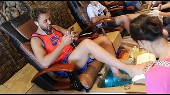 Mani Pedi for my boyfriend