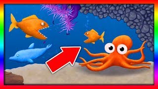 Приключение ГОЛОДНОЙ РЫБЫ #12 ЗОЛОТАЯ РЫБКА и ДЕЛЬФИН Веселая игра как мультик для детей Приключение ГОЛОДНОЙ РЫБЫ #12 ЗОЛОТАЯ РЫБКА и ДЕЛЬФИН Веселая игра как мультик для детей