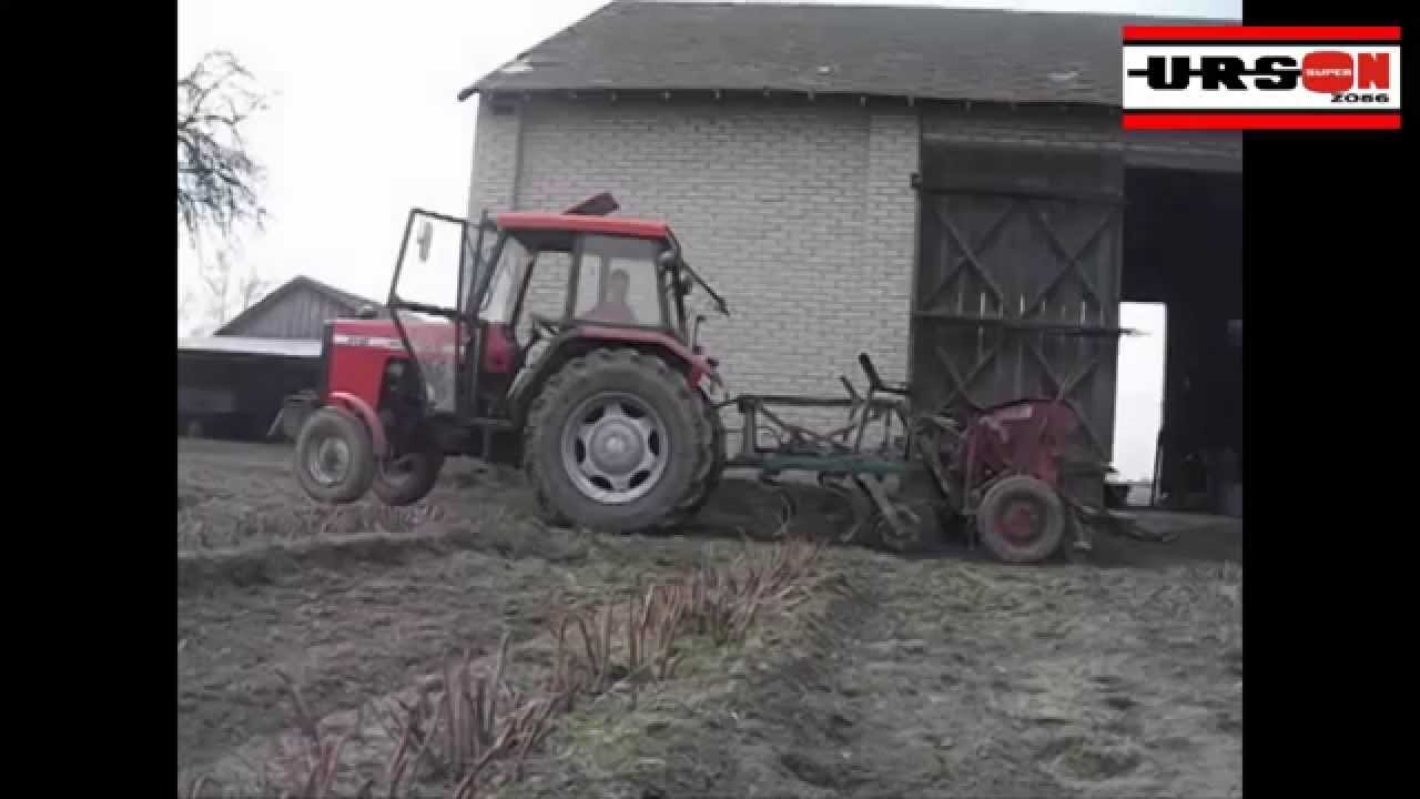 Siew Mieszanki II Ursus 4512 & agregat uprawowo siewny & Poznaniak II