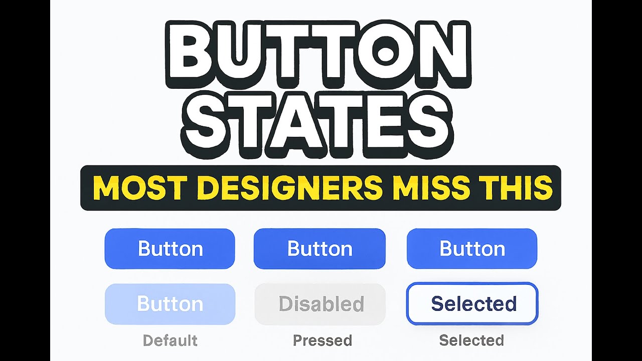 Why Confusing Button Your UI Buttons Are Confusing — Fix States, Size & Hierarchy - YouTube