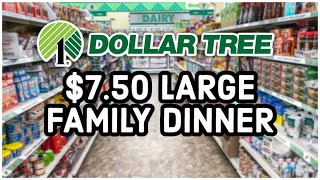 FEEDING A FAMILY OF 7 FOR $7 | Dollar Tree Dinner Ideas