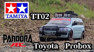 タミヤ TT02 PANDORA トヨタ プロボックス！ - YouTube