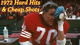 Amazing NFL Hard Hits And Cheap Shots Of 1972