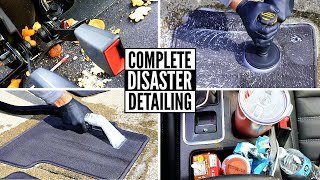 Deep Cleaning A Moms Trashed Carl || Complete Disaster Car Detailing Transformation
