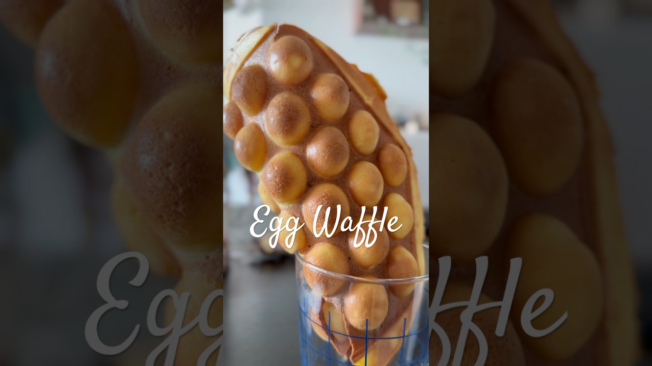 Egg Waffle - kids favorite snack 