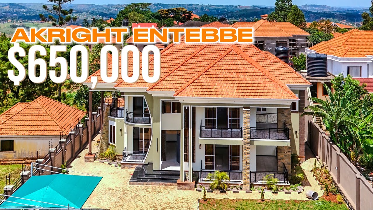 Touring most beautiful house in Akright estate - Bwebajja Entebbe road $650,000