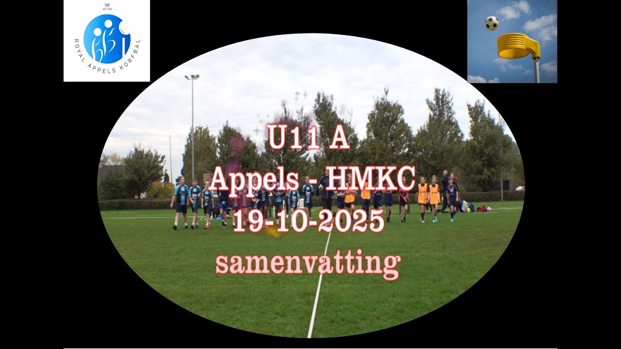 Korfbal U11 A  Appels - HMKC 19-10-2025