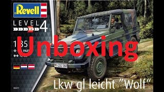 Lkw gl leicht Wolf Revell 03277 1:35 Unboxing