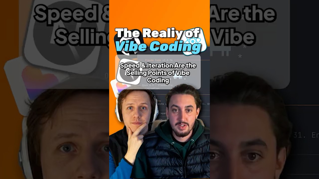 Speed & Iteration Are the Selling Points of Vibe Coding