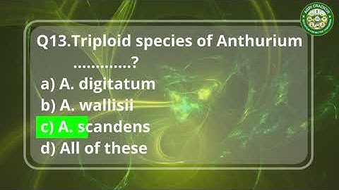 Q&A series - Floriculture (Part - 15) - 10 Important Questions in 4 Minutes