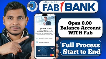 FAB iSave Account | How to Open FAB Zero Balance Savings Account Online in UAE (2025)