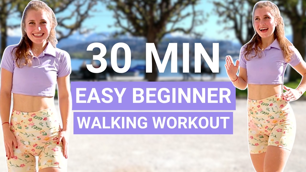 30 MIN 3500 STEPS | easy beginner walking workout, full body no jumping ...