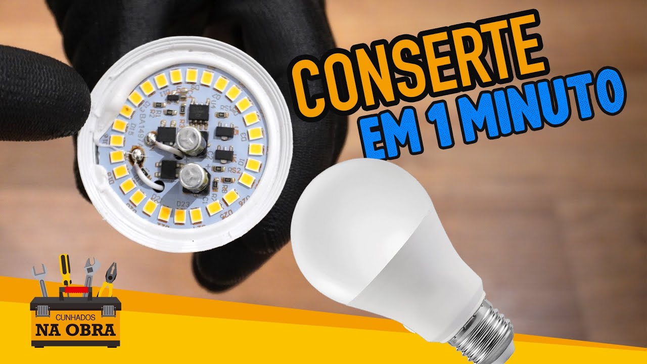 Como Consertar Lâmpada Led (Super Fácil) - YouTube