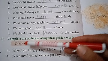 EVS 1st Ch 8 Good Manners