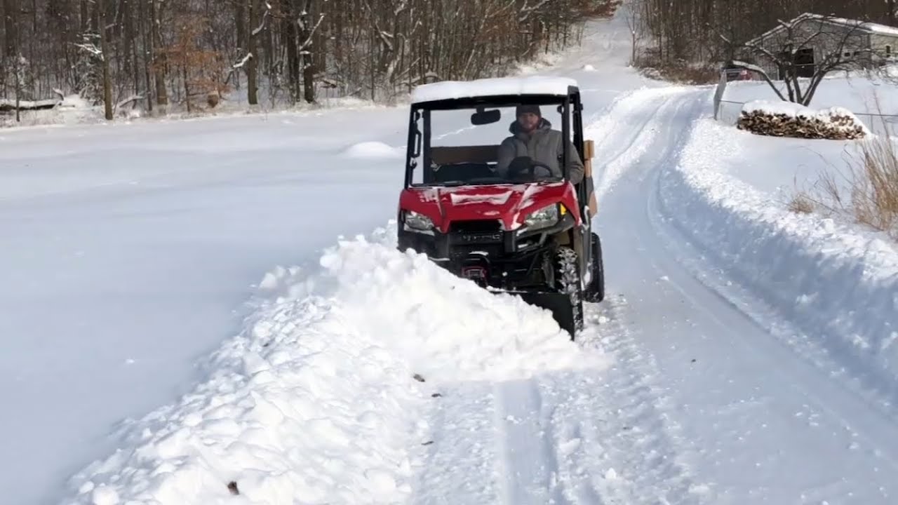 1 Polaris Ranger 570 Midsize with Glacier Pro Plow YouTube