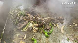 Philadelphia sandwich at Barbar in Beirut سندويش فيلادلفيا عند بربر في بيروت 