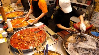 주말엔 시장 입구까지 줄선다는 닭발파는 떡볶이 집?! / 수제 튀김, 순대 / Tteokbokki, Handmade Fried, Sundae | Korean Street Food