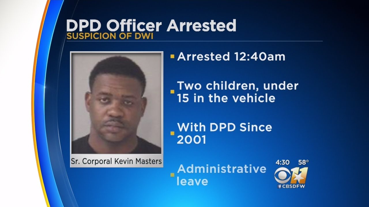 Dallas Officer Arrested For DWI With His 2 Children In Car - YouTube