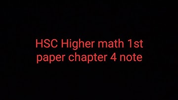 Hsc higher math 1st paper chapter 4 note/circle note/Hsc higher math 1st paper chapter 4 all formula