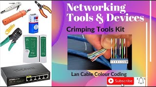 Networking Tools & Devices || Crimping Tools Kit || Computer Network || LAN Cable Colour Coding Net Worth