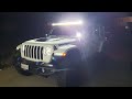 Jeep Wrangler DV8 50&quot; LED Light Bar Install *So BRIGHT!!*