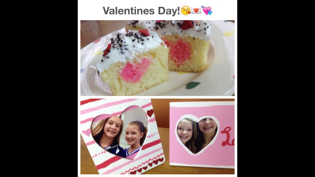DIY Valentines Day Picture Frames/Hidden Heart Cupcakes