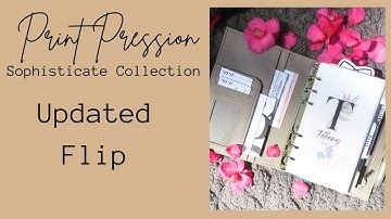 NEW SET-UP | Flip of my new personal planner cover from the PRINT PRESSION SOPHISTICATE COLLECTION