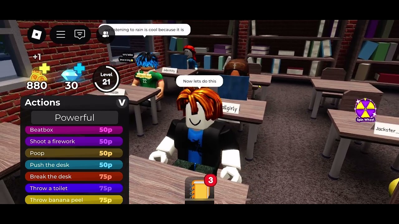 Prank the teacher until she quits | Vivaan jain push the school desk and poop (Roblox) 