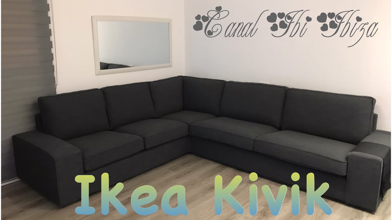 Como montar el sofá KIVIK de 5 plazas esq , HILLARED antracita IKEA -  YouTube