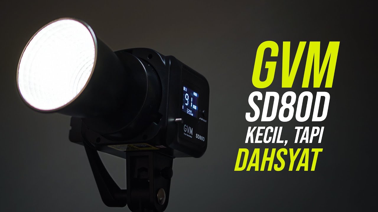 REVIEW LIGHTING GVM SD80D | LIGHTING KECIL YANG DAHSYAT BANGET!