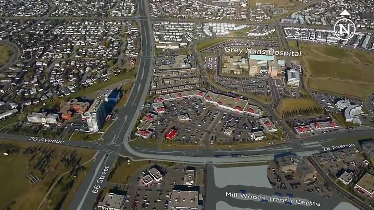 Mill Woods to City Centre LRT Video YouTube