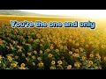 You're the one and only