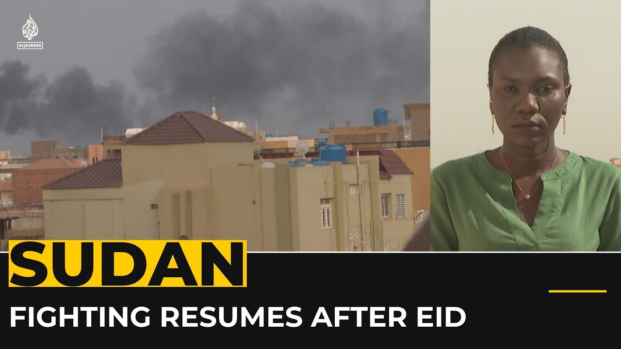 استؤنفت المعارك بعد عيد الفطر: غارات جوية قرب العاصمة، وإسقاط طائرة مقاتلة