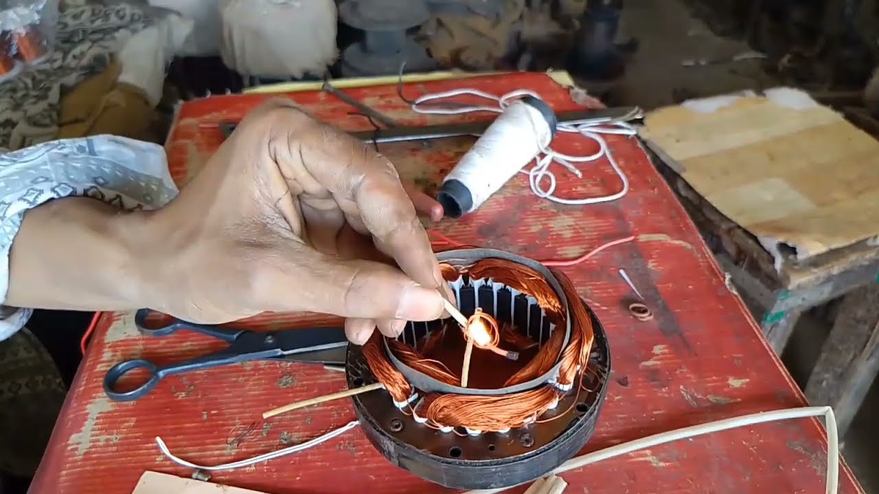 How to rewind cooler motor 24 stall color motor winding Full