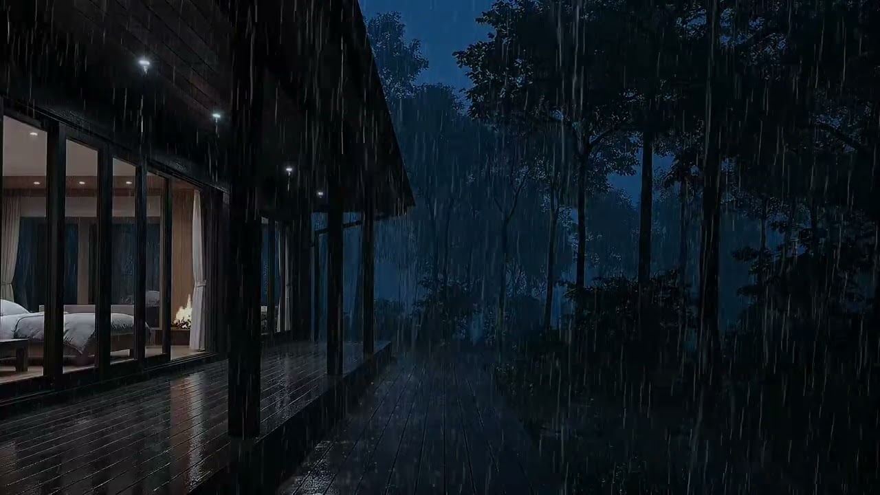 Quiet Night Rain in the Deep Forest 🌧️ | Peaceful Sleep Ambience