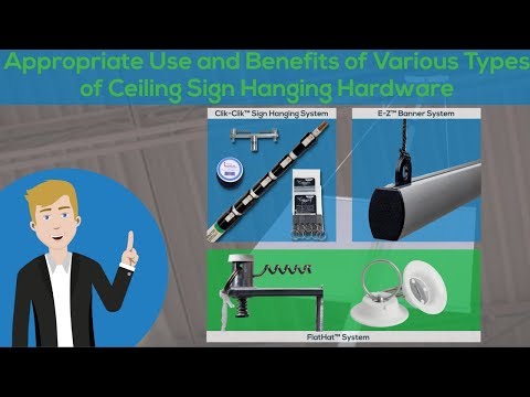 Ceiling Sign Hanging Hardware: Options,  Benefits, and How To Choose