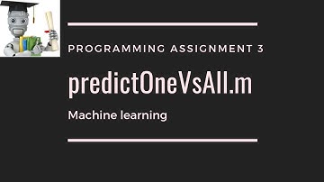 predictOneVsAll.m - Programming Assignment 3 Machine Learning