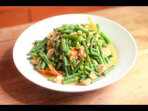 resep-dan-cara-memasak-sayur-kacang-panjang-dengan-tempe-"bosok"-dan-udang-rebon