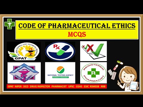 Code of Pharmaceutical Ethics, MCQs
