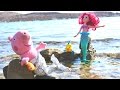 Свинка Пеппа - Детское видео - Ариэль и Пеппа на пляже