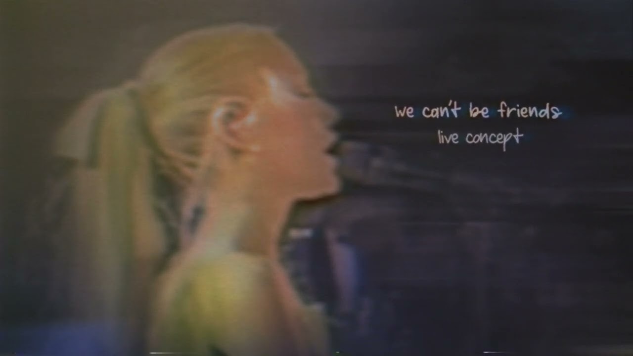 ariana grande - we can't be friends (wait for your love) (live concept)