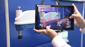 Toshiba Machine robots AR and IoT Demonstrations at iREX 2017