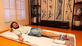 Así es dormir en una casa tradicional COREANA: ¿Por qué duermen en el piso?