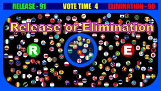 Release or Elimination ~200 countries marble race #45~ | Marble Factory