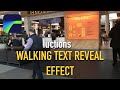 Walking Text Reveal/ Camera Tilting Text Reveal How To Tutorial - LumaFusion