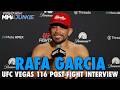 Rafa Garcia credits becoming 'meanest person ever' after extending streak | UFC Vegas 116