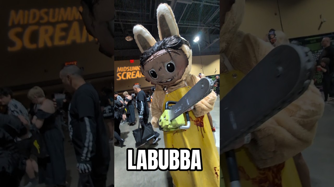 Leatherface Labubu! LABUBBA is here 😈#labubu #texaschainsawmassacre #leatherface