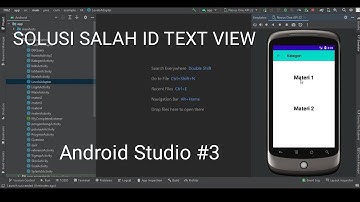 Solusi dari ID Text View yang salah | | Android Studio #3